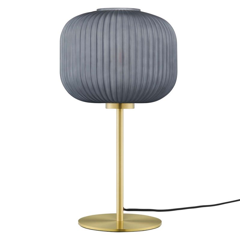 Modway - Reprise Glass Sphere Glass and Metal Table Lamp - EEI-5622-BLK-SBR