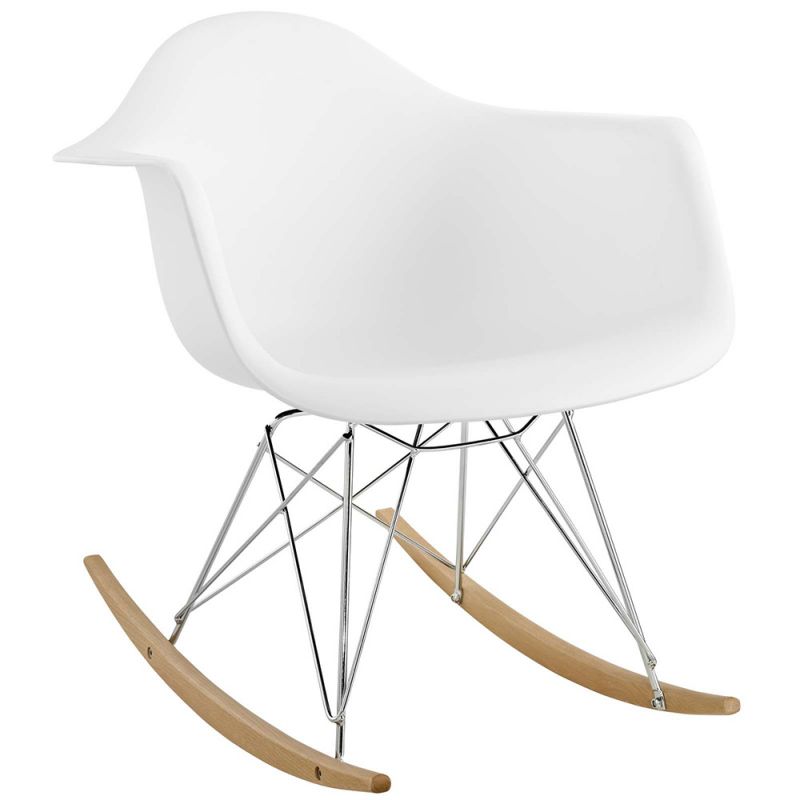 Modway - Rocker Plastic Lounge Chair - EEI-147-WHI