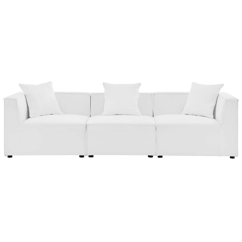 Modway - Saybrook Outdoor Patio Upholstered 3-Piece Sectional Sofa - EEI-4379-WHI