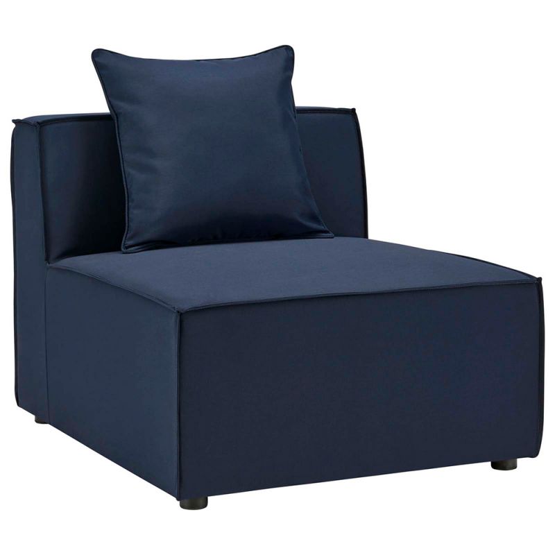 Modway - Saybrook Outdoor Patio Upholstered Sectional Sofa Armless Chair - EEI-4209-NAV