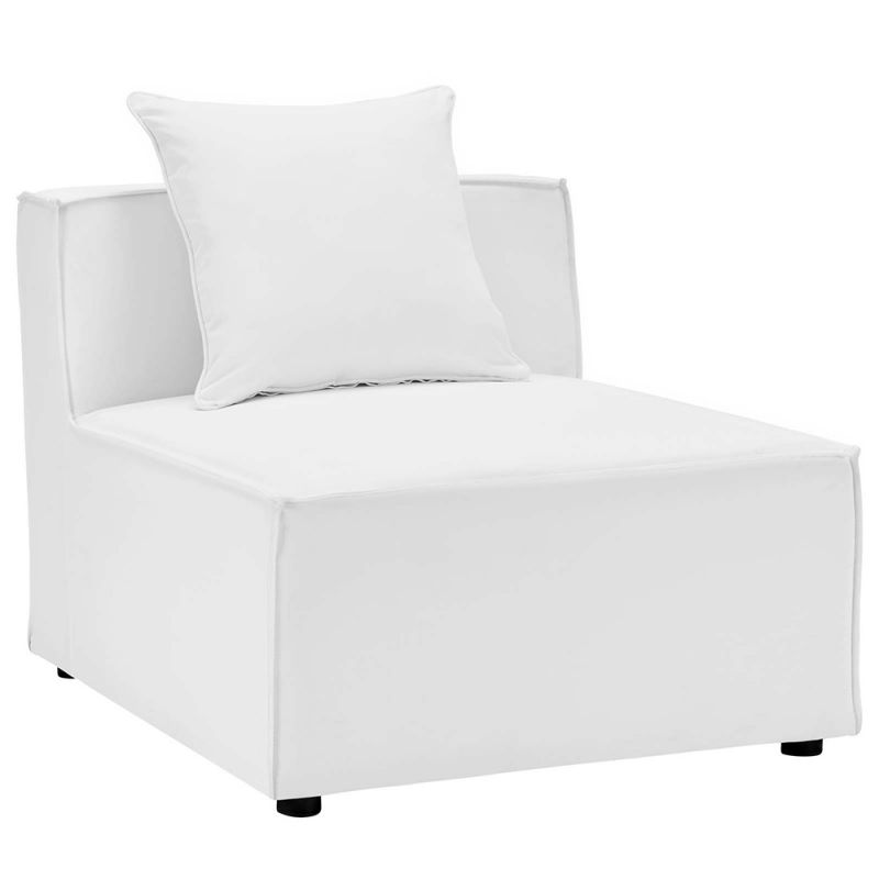 Modway - Saybrook Outdoor Patio Upholstered Sectional Sofa Armless Chair - EEI-4209-WHI