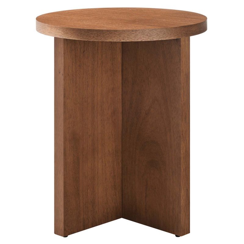 Modway - Silas Round Mango Wood Side Table - EEI-6579-WAL