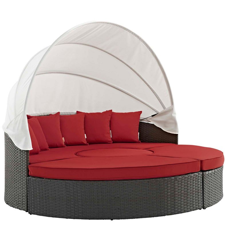 Modway - Sojourn Outdoor Patio Sunbrella Daybed - EEI-1986-CHC-RED