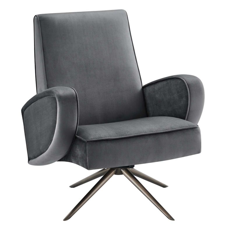 Modway - Superior Performance Velvet Swivel Chair - EEI-5027-GRY