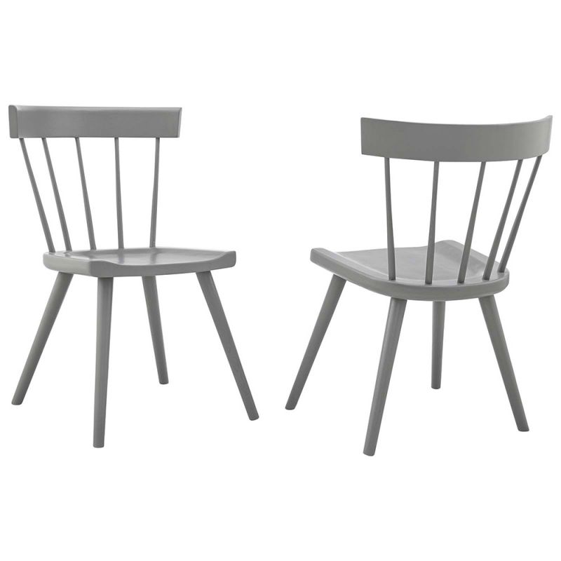 Modway - Sutter Wood Dining Side Chair (Set of 2) - EEI-6082-LGR