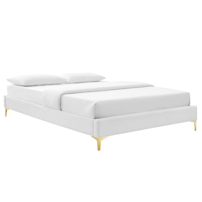 Modway - Sutton Twin Performance Velvet Bed Frame - MOD-6305-WHI