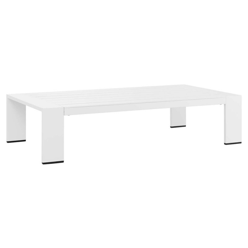 Modway - Tahoe Outdoor Patio Powder-Coated Aluminum Coffee Table - EEI-5677-WHI