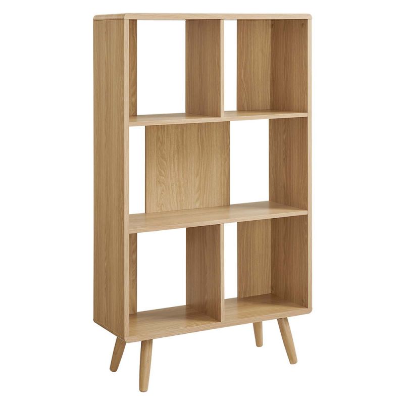 Modway - Transmit 5 Shelf Wood Grain Bookcase - EEI-5743-OAK