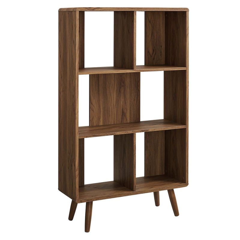 Modway - Transmit 5 Shelf Wood Grain Bookcase - EEI-5743-WAL