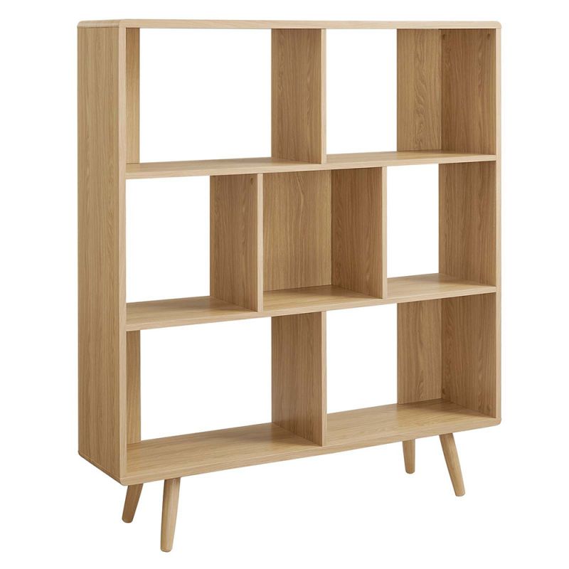 Modway - Transmit 7 Shelf Wood Grain Bookcase - EEI-2529-OAK