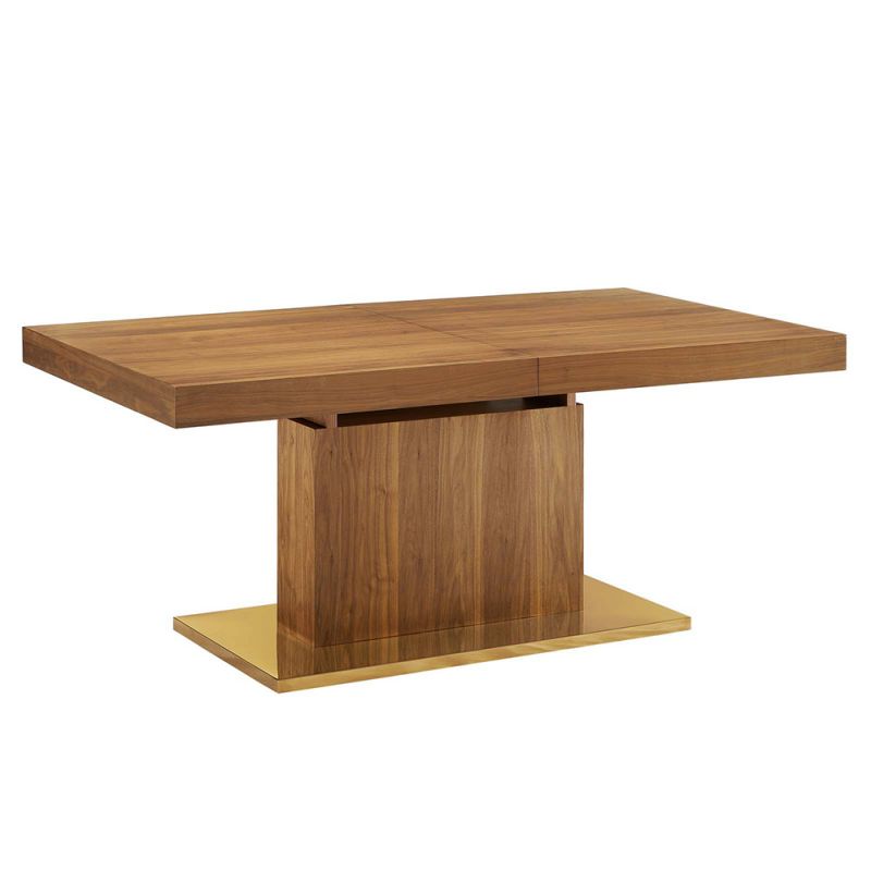 Modway - Vector Expandable Dining Table - EEI-4660-WAL-GLD