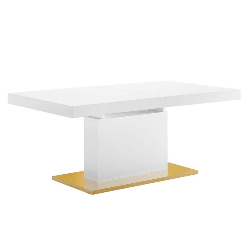 Modway - Vector Expandable Dining Table - EEI-4660-WHI-GLD