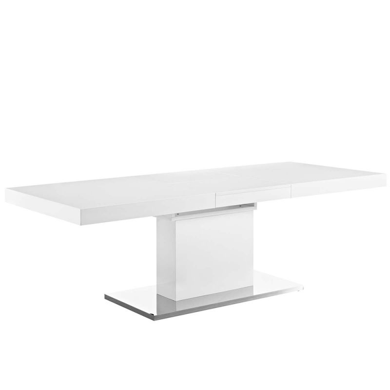 Modway - Vector Expandable Dining Table - EEI-2870-WHI-SLV