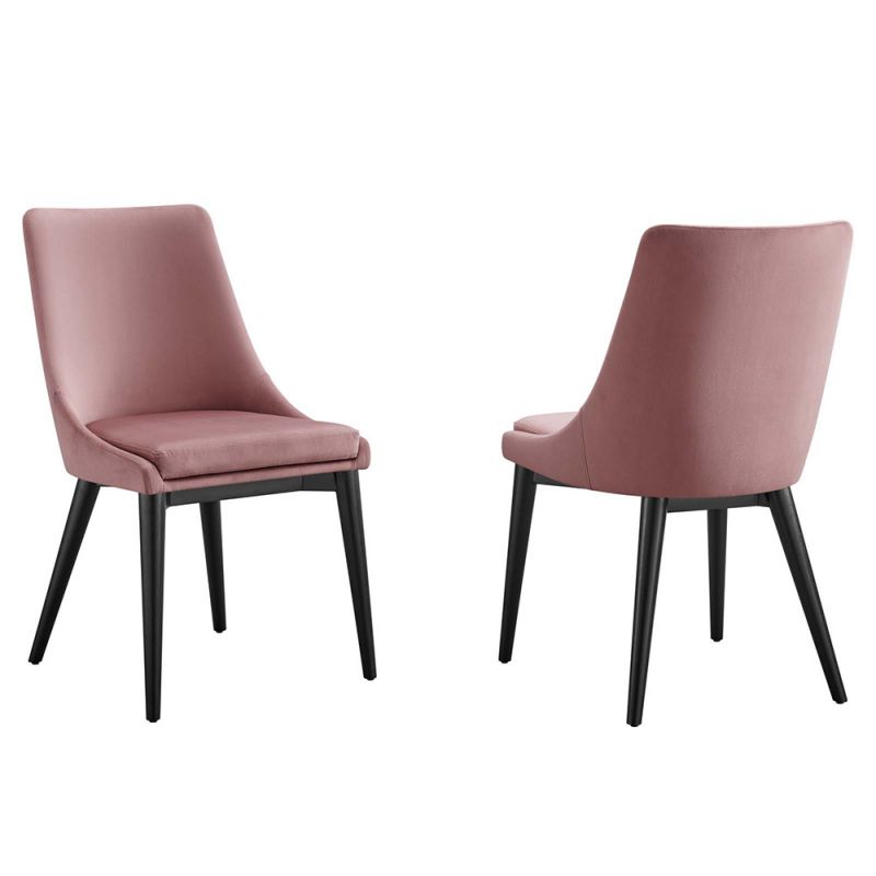 Modway - Viscount Accent Performance Velvet Dining Chairs - (Set of 2) - EEI-5816-DUS