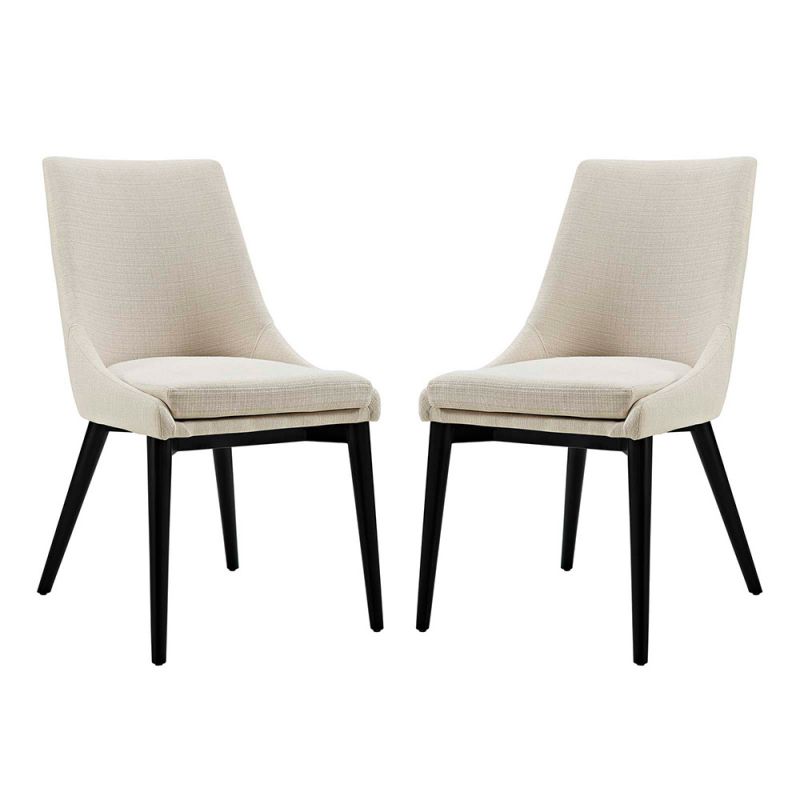 Modway - Viscount Dining Side Chair Fabric (Set of 2) - EEI-2745-BEI-SET