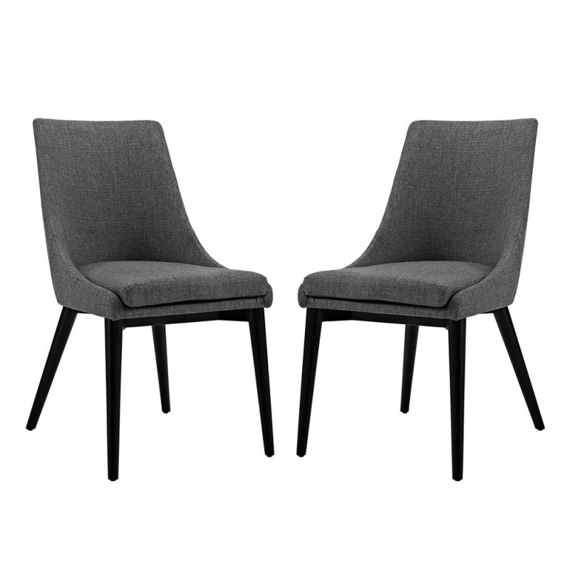 Modway - Viscount Dining Side Chair Fabric (Set of 2) - EEI-2745-GRY-SET