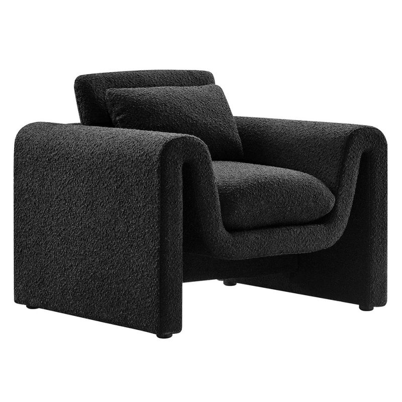 Modway - Waverly Boucle Upholstered Armchair - EEI-6575-BLK