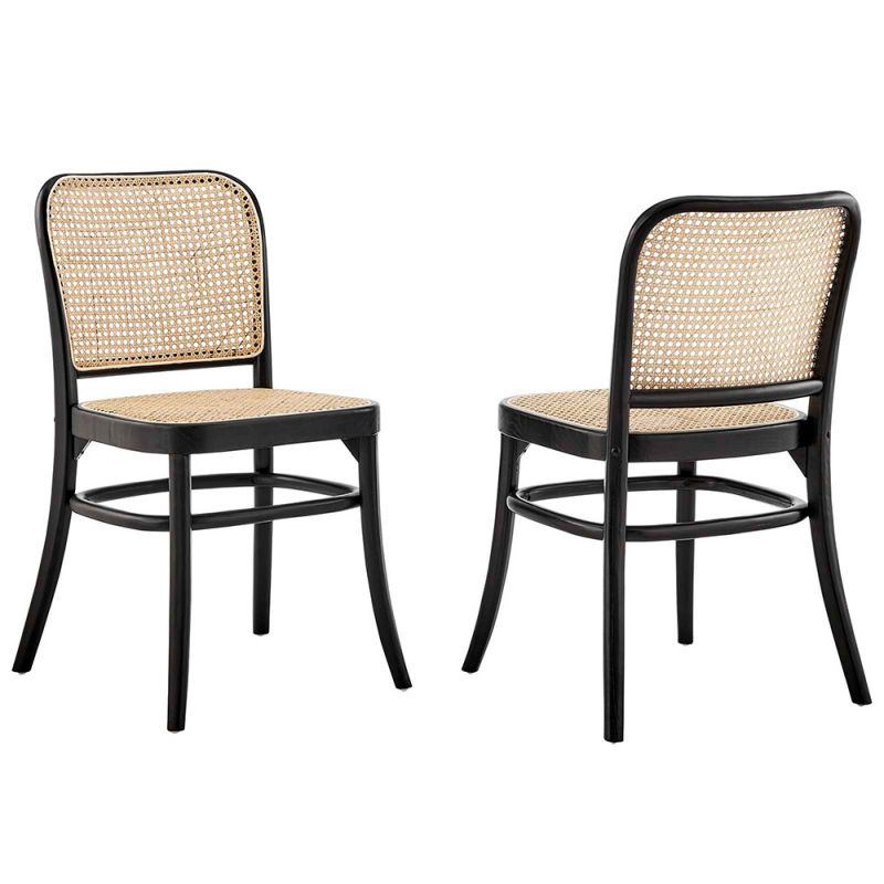 Modway - Winona Wood Dining Side Chair (Set of 2) - EEI-6078-BLK