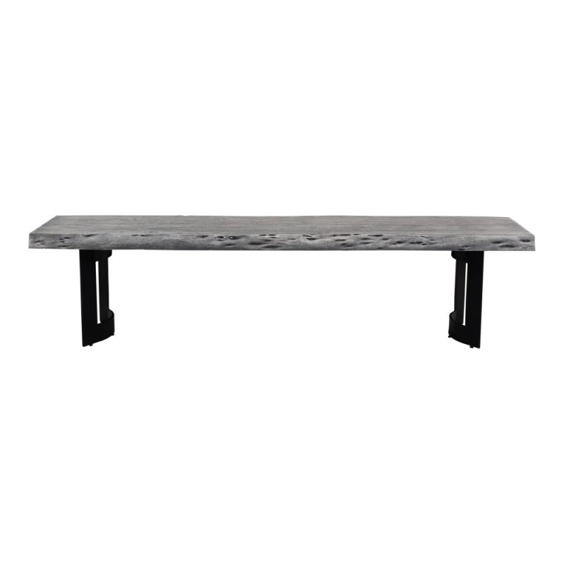 Moes Home - Bent Bench Extra Small in Weathered Grey - VE-1038-29-0