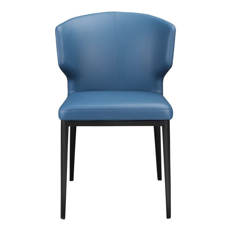 Moes Home - Delaney Side Chair Steel in Blue (Set of 2) - EJ-1018-28