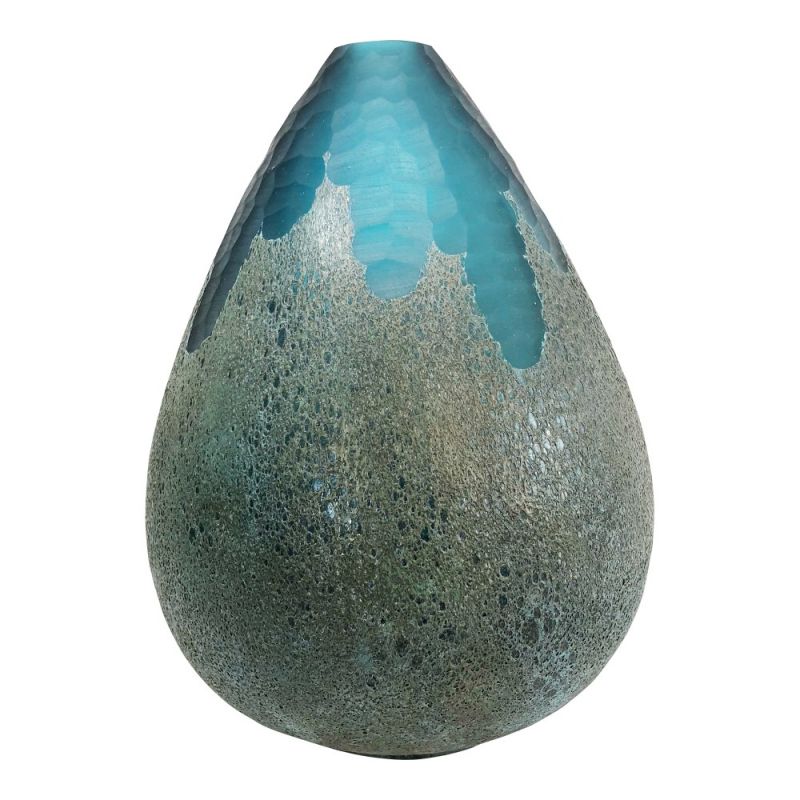 Moes Home - Droplette Vase in Sky Blue - YU-1020-28