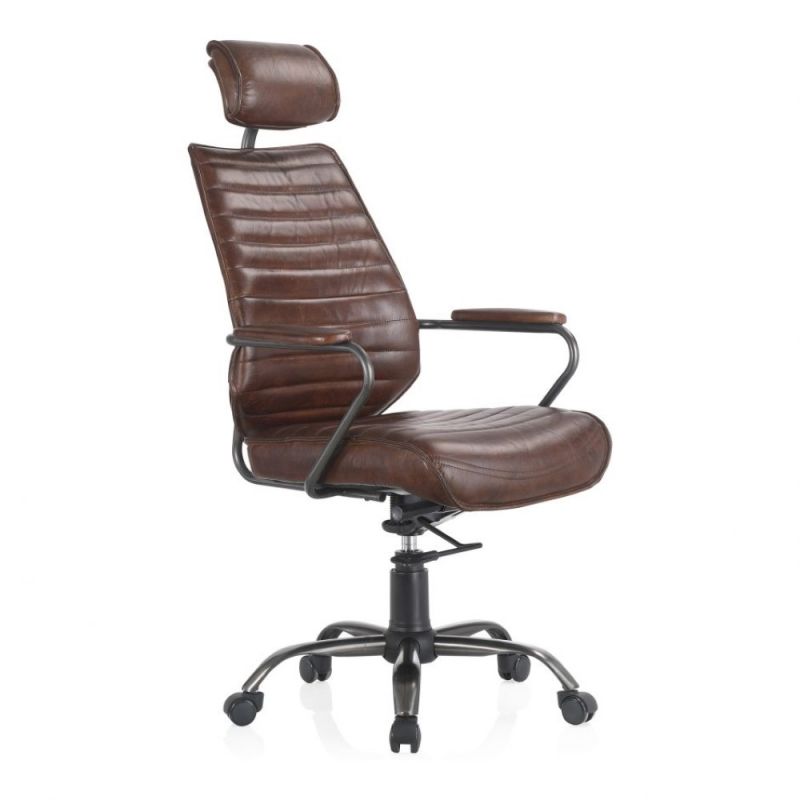 Moes Home - Executive Office Chair in Brown - PK-1081-20