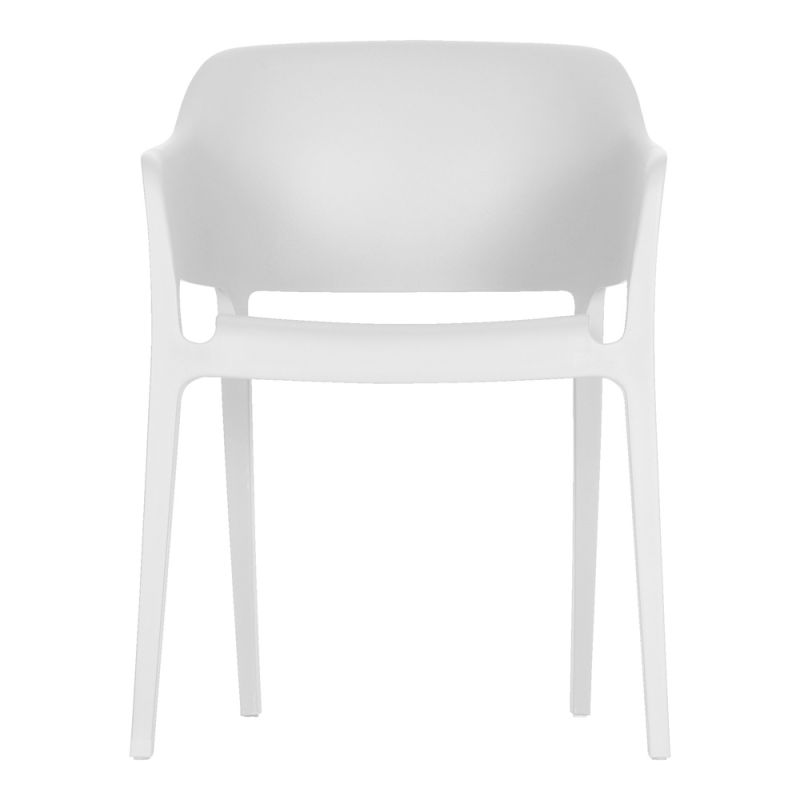 Moes Home - Faro Outdoor Dining Chair White (Set of 2) - QX-1011-18