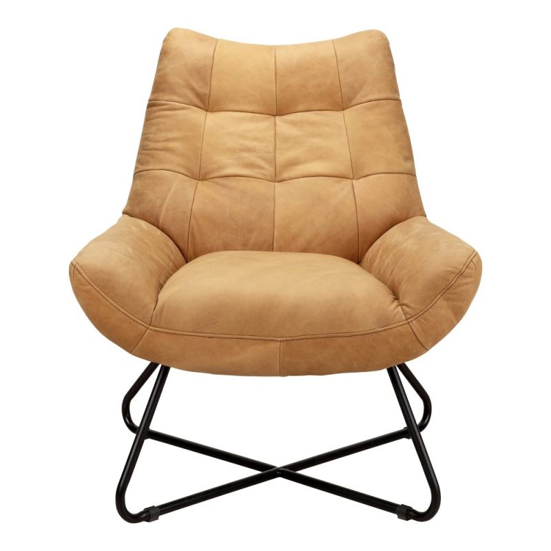 Moes Home - Graduate Lounge Chair Tan - PK-1063-40