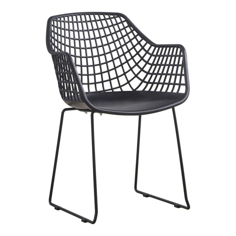 Moes Home - Honolulu Chair Black (Set of 2) - QX-1007-02