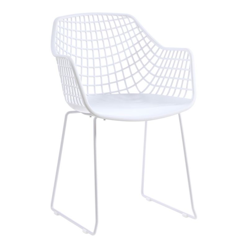 Moes Home - Honolulu Chair White (Set of 2) - QX-1007-18