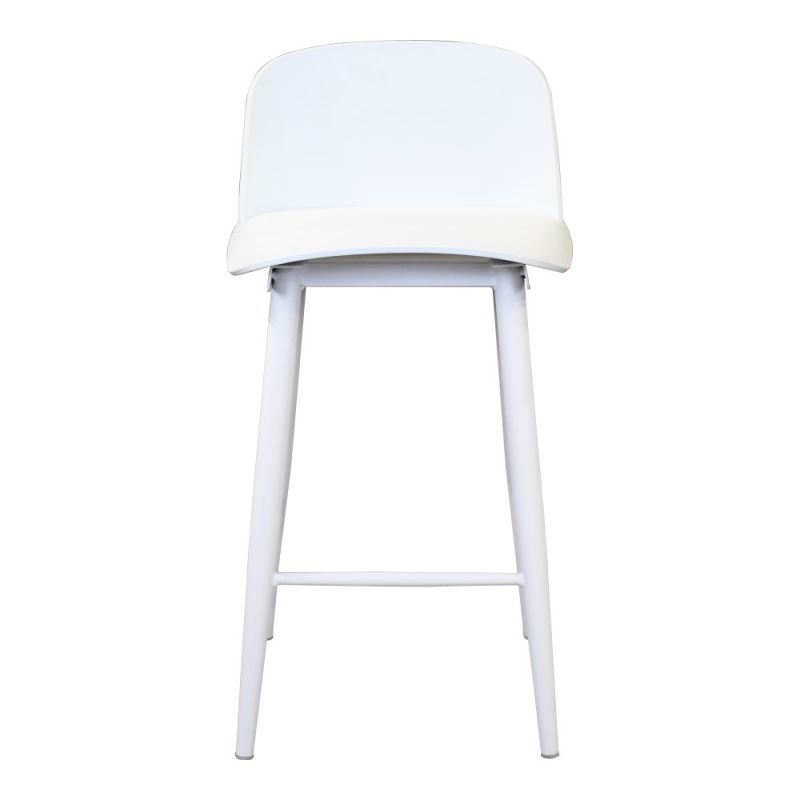 Moes Home - Looey Counter Stool White (Set of 2) - QX-1008-18