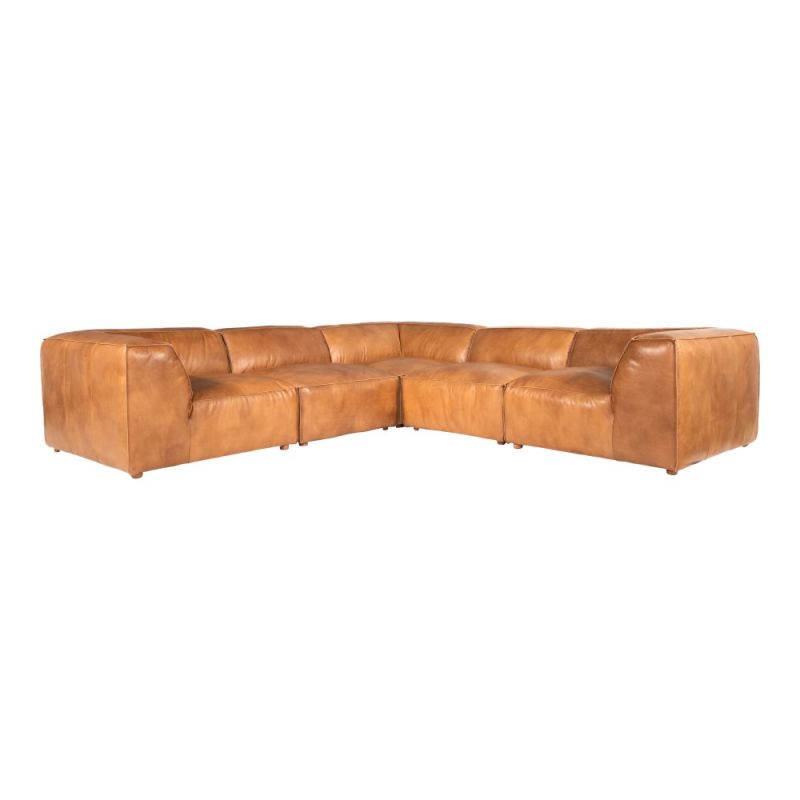 Moes Home - Luxe Classic L Modular Sectional Tan - QN-1025-40