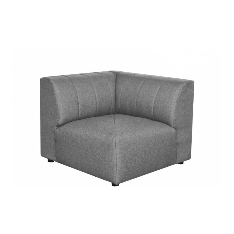 Moes Home - Lyric Corner Chair in Grey - MT-1025-15