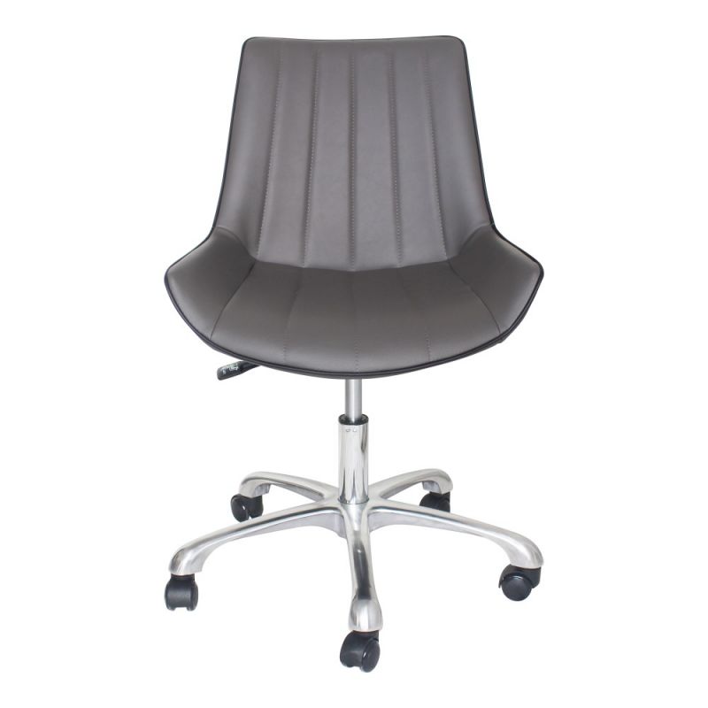 Moes Home - Mack Office Chair in Grey - UU-1010-41