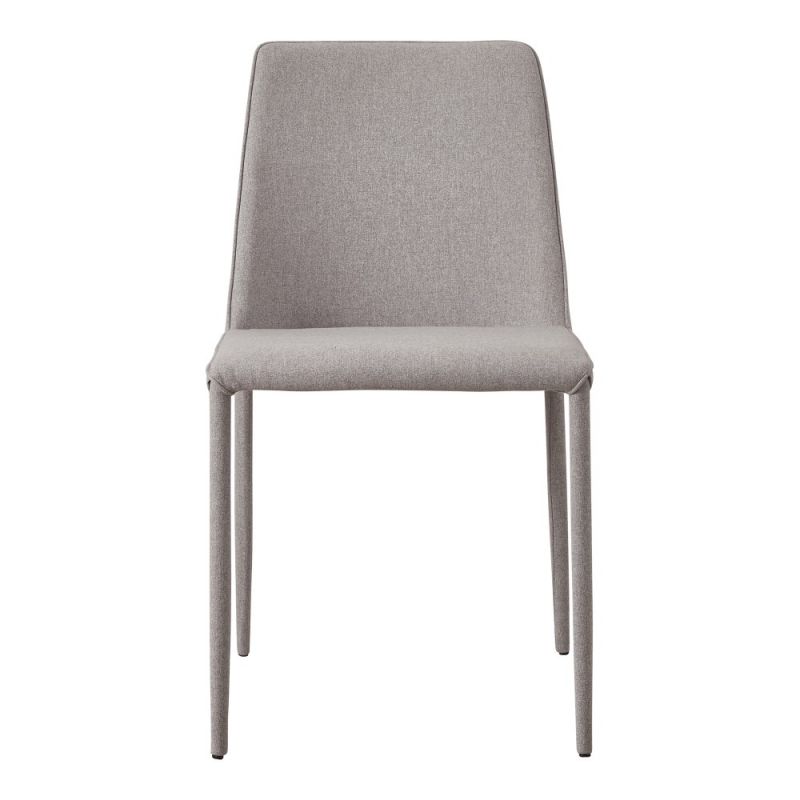Moes Home - Nora Fabric Dining Chair Light Grey (Set of 2) - YM-1003-15