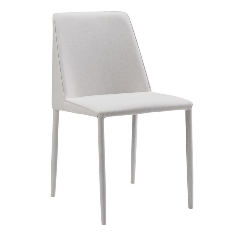 Moes Home - Nora Fabric Dining Chair White (Set of 2) - YM-1003-29