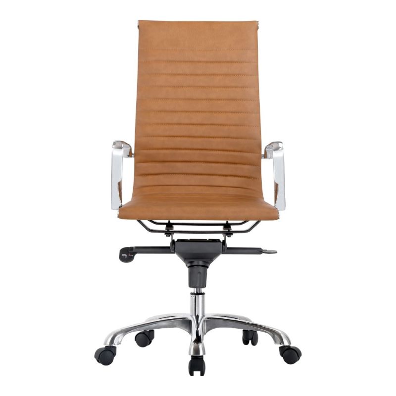 Moes Home - Omega Swivel Office Chair High Back in Tan - ZM-1001-40