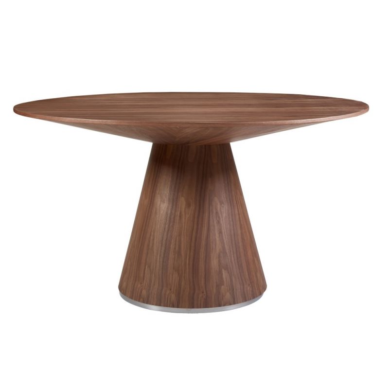 Moes Home - Otago Dining Table 54in Round in Walnut - KC-1029-03