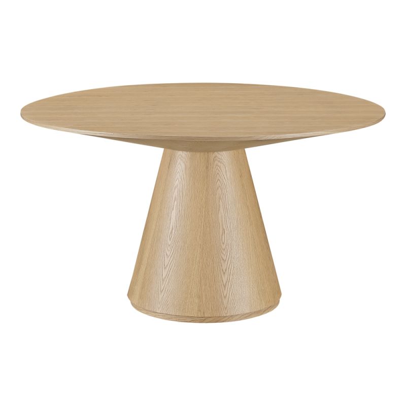 Moes Home - Otago Dining Table Round Oak - KC-1028-24-0