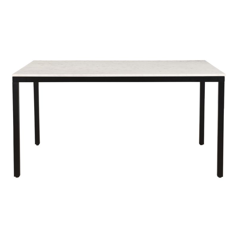 Moes Home - Parson Dining Table White Marble - KY-1021-02-0