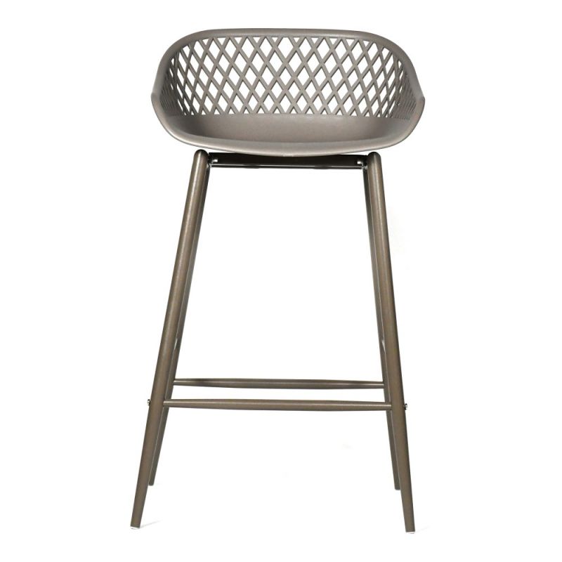 Moes Home - Piazza Outdoor Counter Stool Grey (Set of 2) - QX-1009-15
