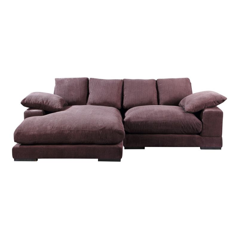Moes Home - Plunge Sectional in Dark Brown - TN-1004-20-0