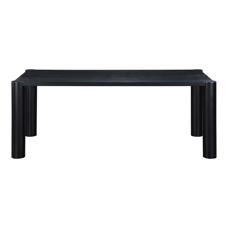 Moes Home - Post Dining Table Oak Black - BC-1111-02