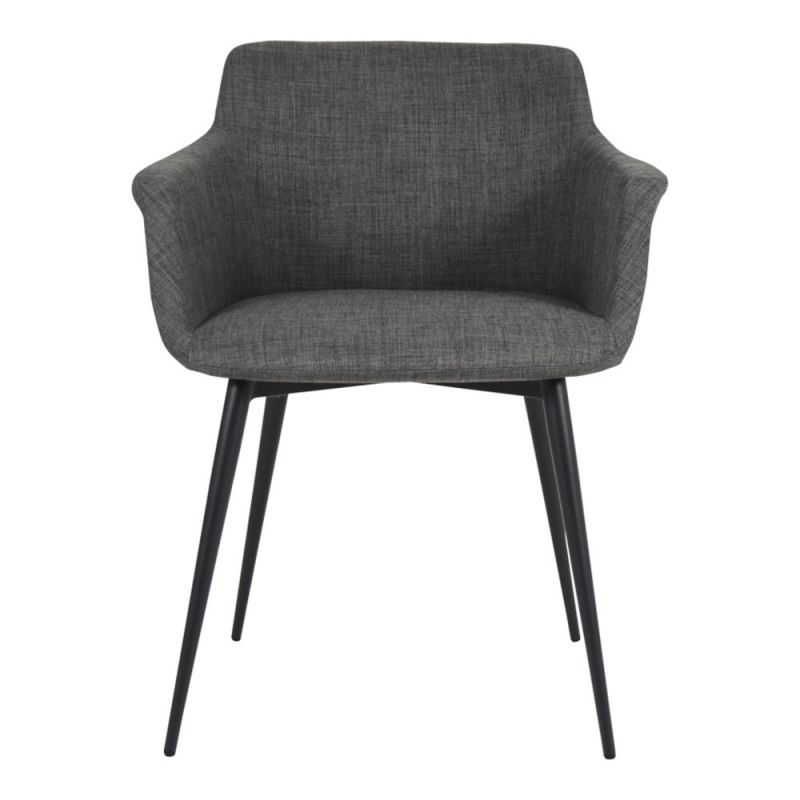 Moes Home - Ronda Arm Chair in Grey (Set of 2) - EJ-1016-25