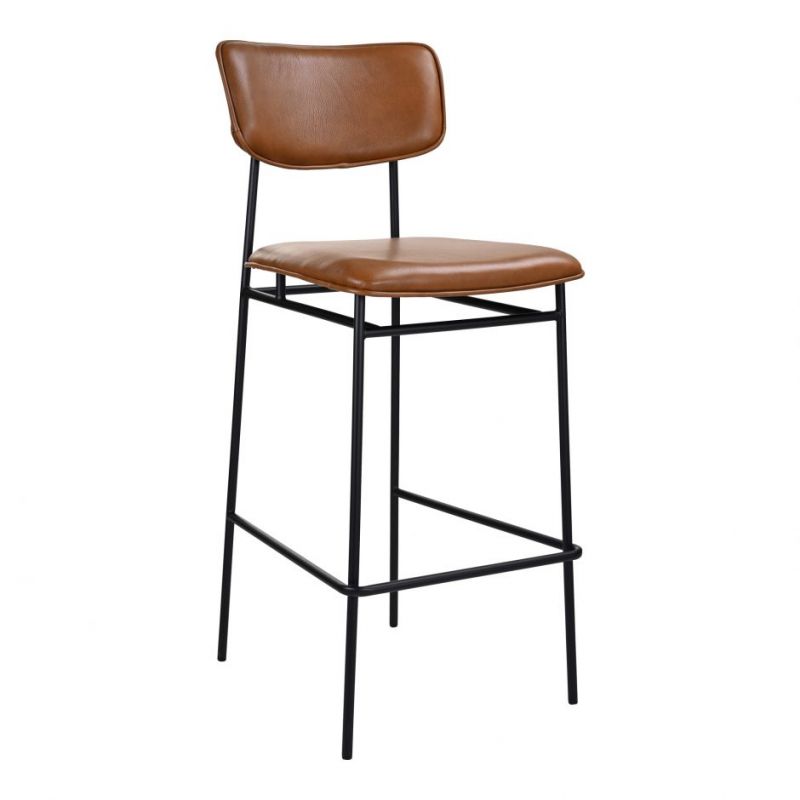Moes Home - Sailor Barstool in Brown - EQ-1014-03