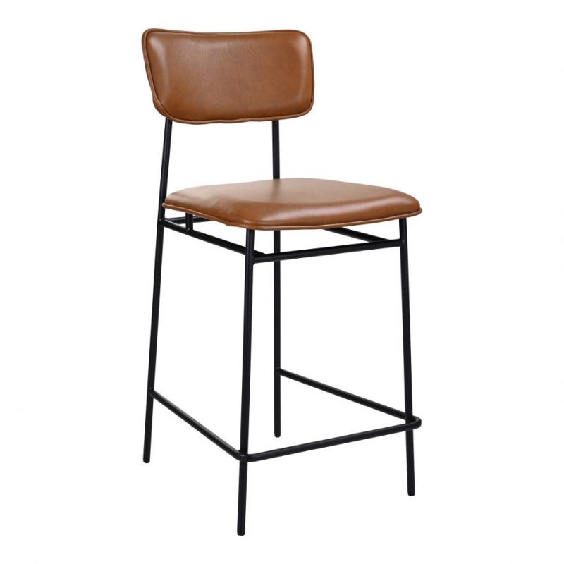 Moes Home - Sailor Counter Stool in Brown - EQ-1015-03