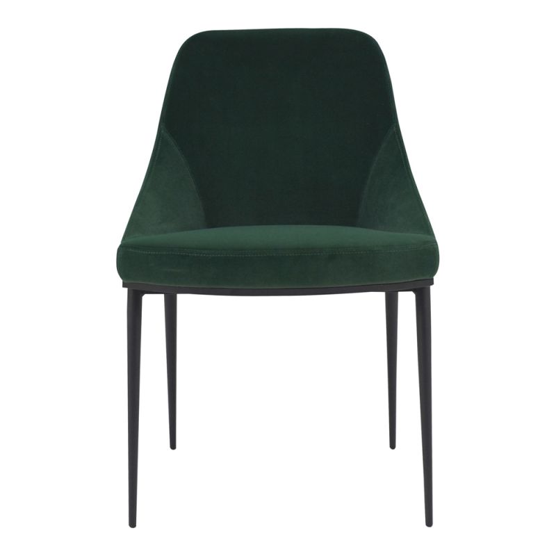 Moes Home - Sedona Dining Chair in Green Velvet (Set of 2) - EJ-1034-16