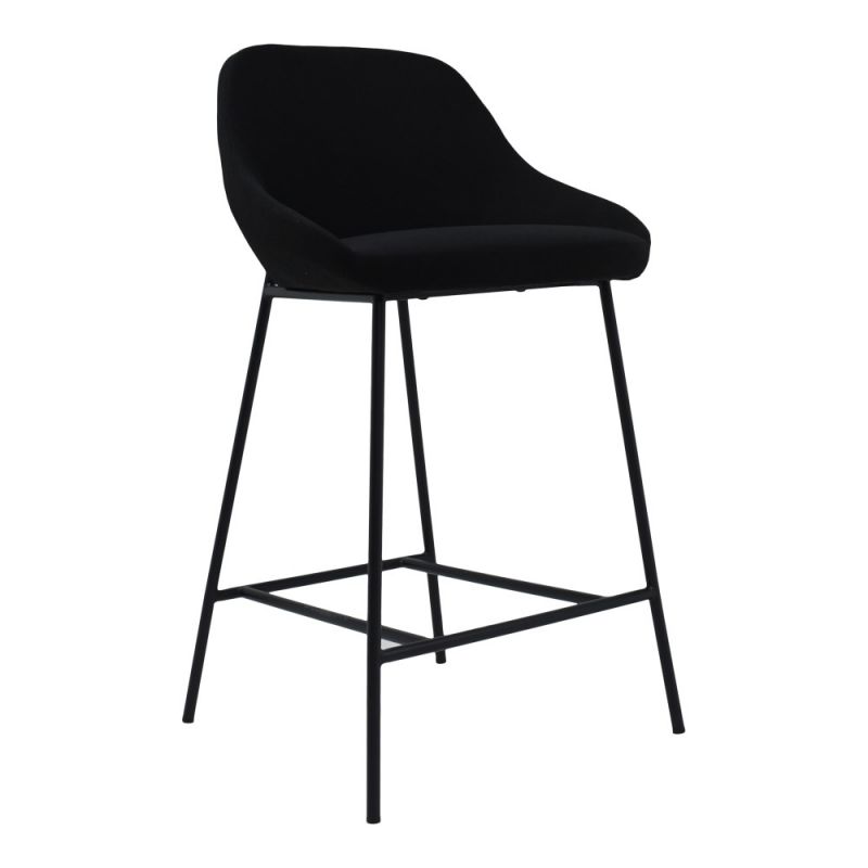 Moes Home - Shelby Counterstool Black - EJ-1038-02