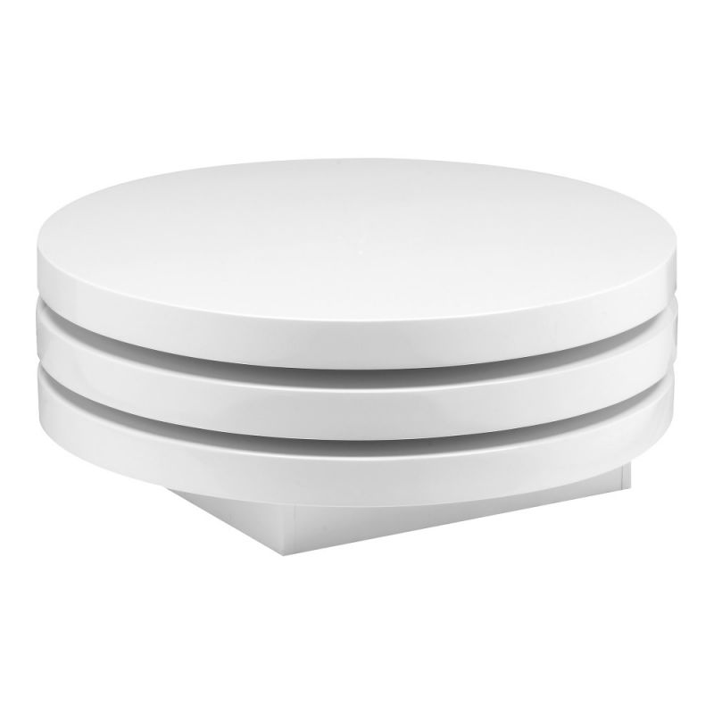 Moes Home - Torno Coffee Table in White - ER-1089-18