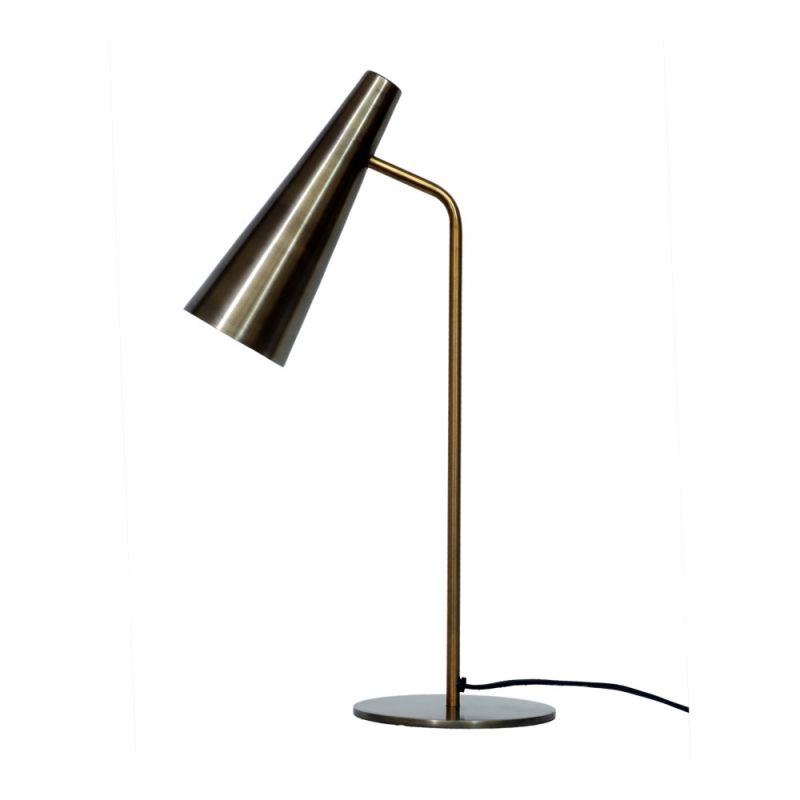 Moes Home - Trumpet Table Lamp in Anitque Brass - OD-1006-51